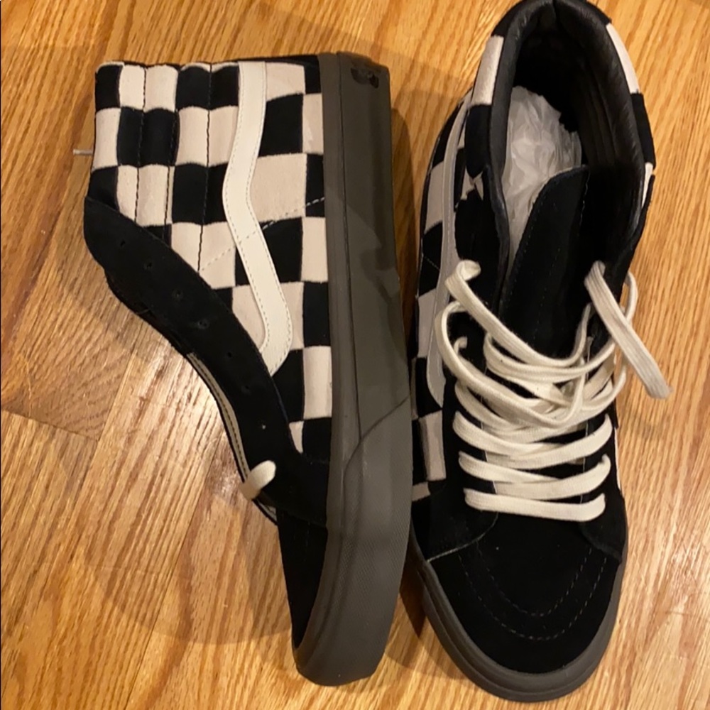 Taka Hayashi Woven Checkerboard SK8-HI